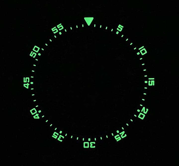 Bezel black PVD VOSTOK AMPHIBIA KOMANDIRSKIE with spring (LU-MAS-02) - 3