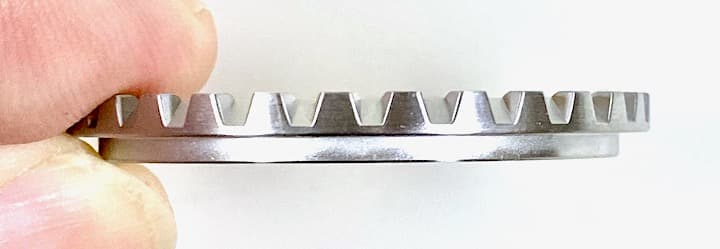 Crown - bezel ceramic VOSTOK AMPHIBIA KOMANDIRSKIE polished (LU-INS-49) - 4