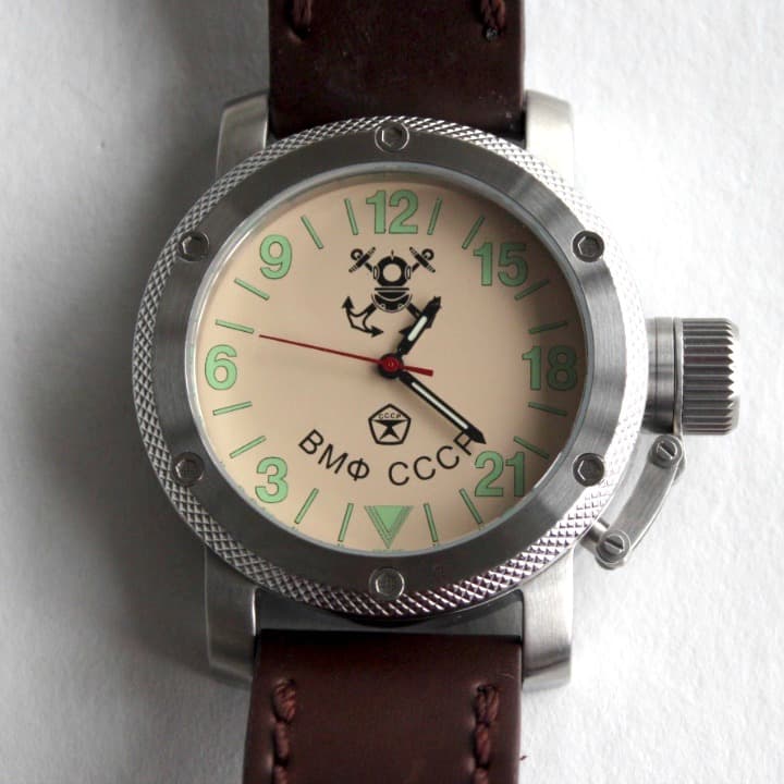 "RUSSIAN NAVY" - 24-hour automatic watch from TRIUMPH with VOSTOK movement, stainless steel, ø47mm - 3