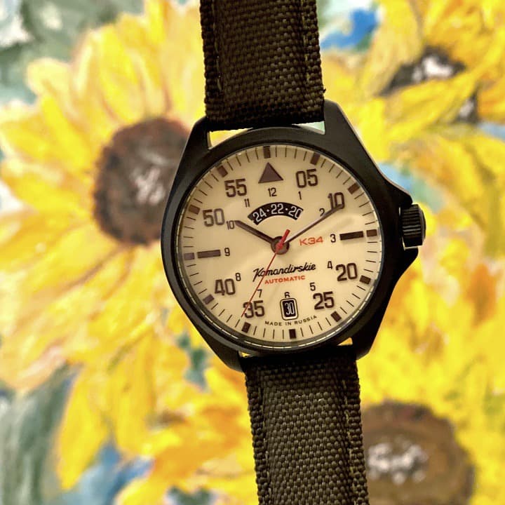 VOSTOK KOMANDIRSKIE with 24hr - index, luminous dial (346790) - 4