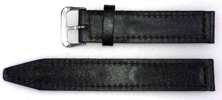 18mm, VOSTOK leather strap, black (LD18-01) - 3