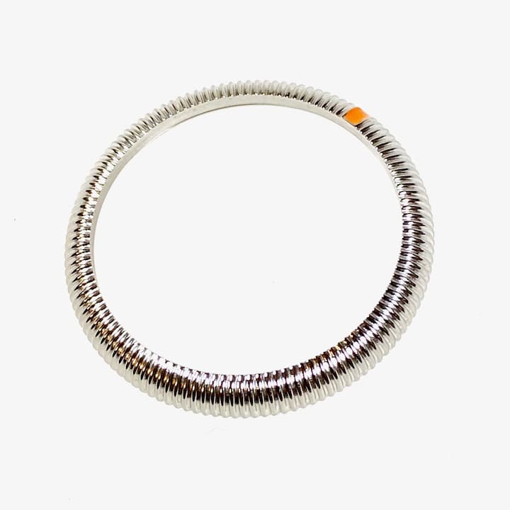 Fluted Swiss Chrono bezel brushed VOSTOK AMPHIBIA KOMANDIRSKIE with spring (LU-MAS-20) - 2