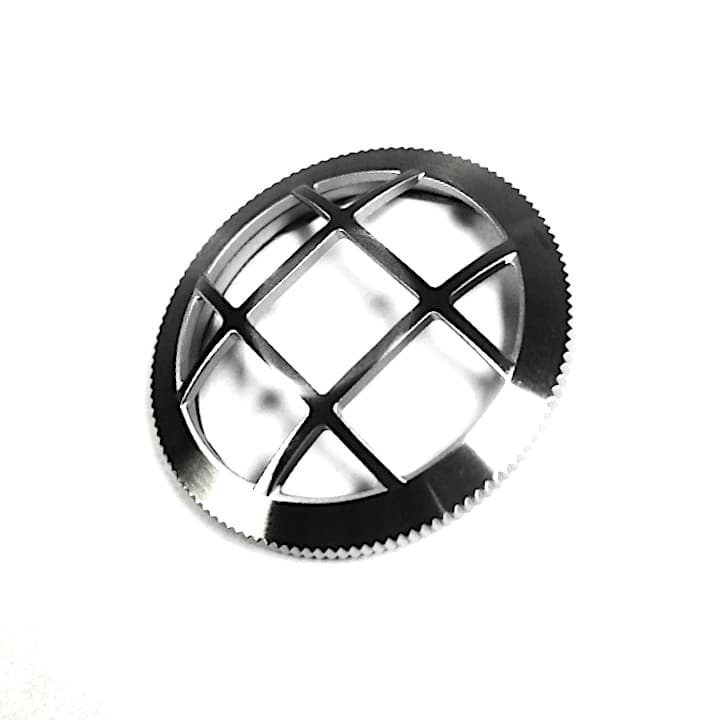 Lünette mit Schutzgitter VOSTOK AMPHIBIA KOMANDIRSKIE mit Feder, gebürstet (LU-MAS-54) - 2