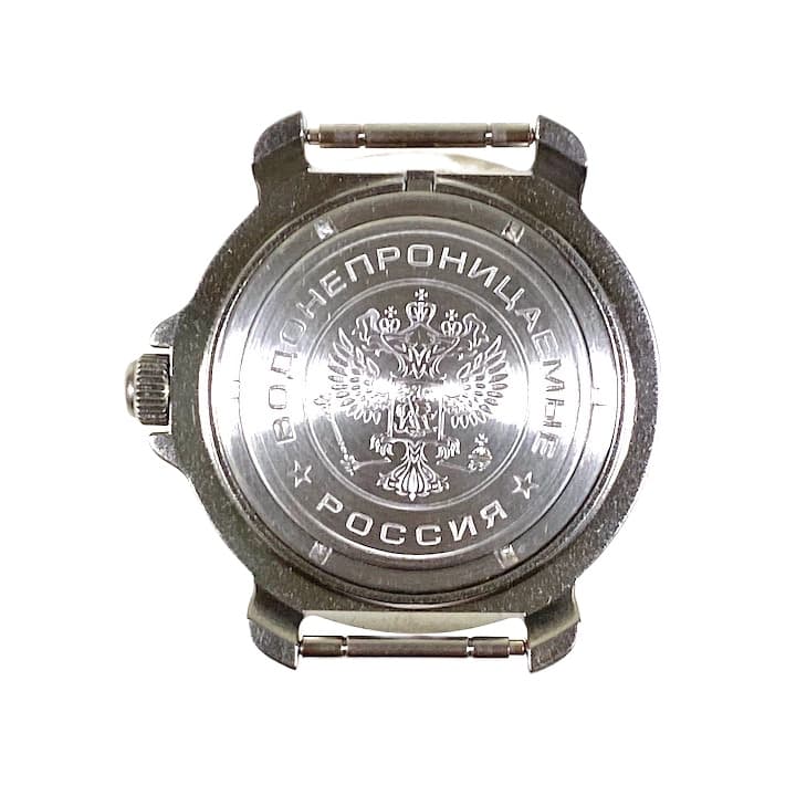 Gehäuse 816 für VOSTOK KOMANDIRSKIE Handaufzugsuhren, Titancarbonitrid beschichtet, satiniert, komplett 816ksb / 1 - 3