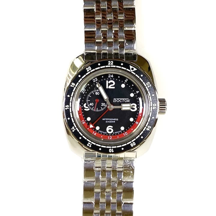 VOSTOK AMPHIBIA with additional 24hr time (71070A) - 3