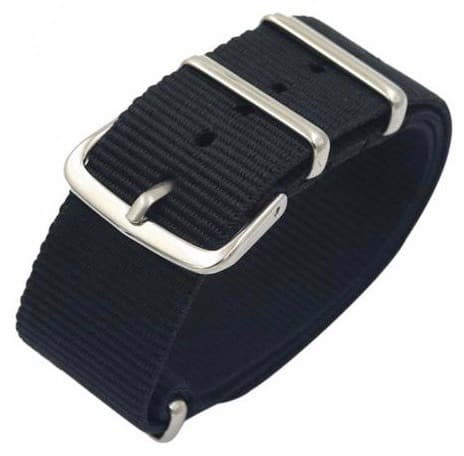 VOSTOK 18mm NATO Armband, Nylon, schwarz (NATO18-03)
