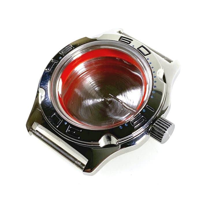 Gehäuse VOSTOK 100 blaue Minuten, poliert (100ksb / 1) - 4