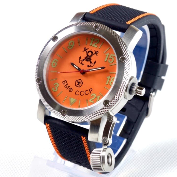 "RUSSIAN NAVY" - 24-hour automatic watch from TRIUMPH with VOSTOK movement, stainless steel, ø47mm - 2