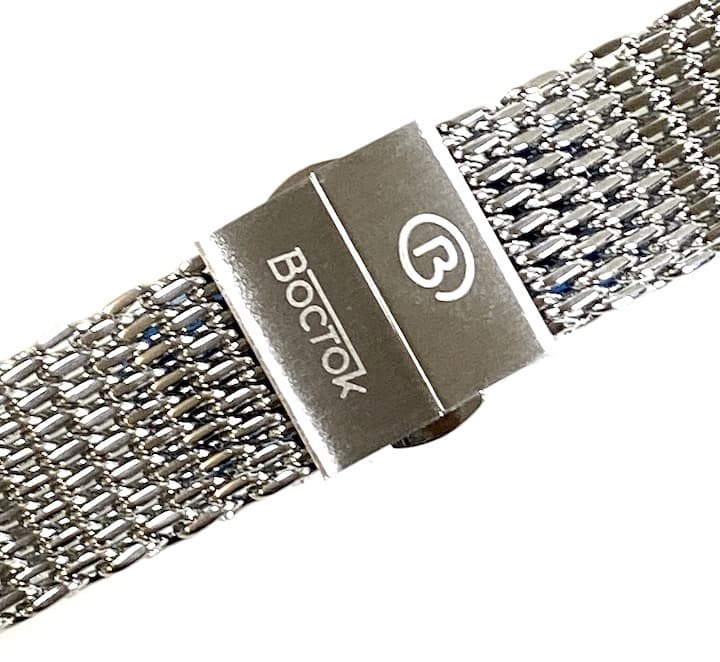 22mm, shark mesh bracelet, stainless steel bracelet for AMPHIBIA and KOMANDIRSKIE watches (ST22-08) - 2