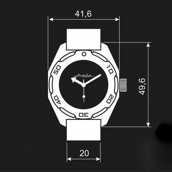 Gehäuse VOSTOK 670, poliert mit polierter Lünette (670ksb / 2) - 4