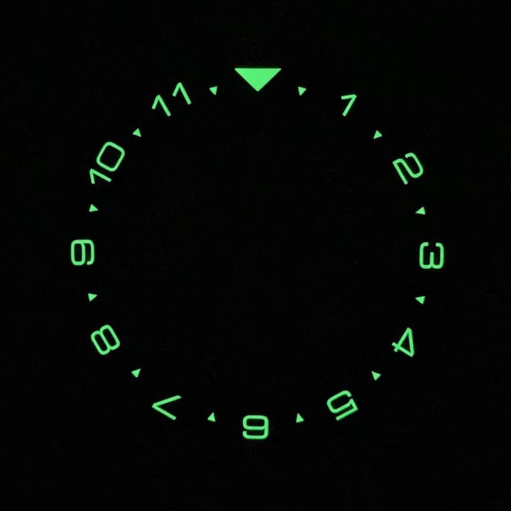 Bezel ceramic VOSTOK AMPHIBIA KOMANDIRSKIE with spring (LU-INS-23) - 3