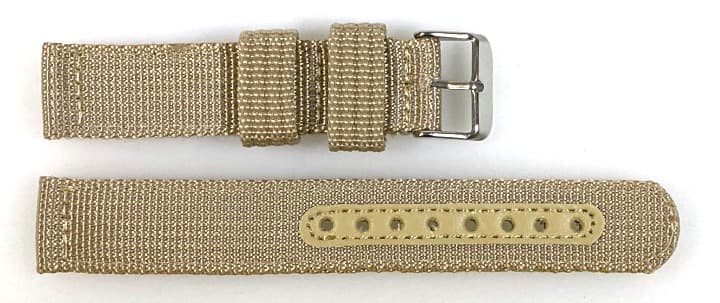 22mm Armband Nylon khaki zweiteilig mit Dornschließe