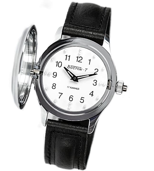 VOSTOK Blindenuhr mit Sprungdeckel (491210)