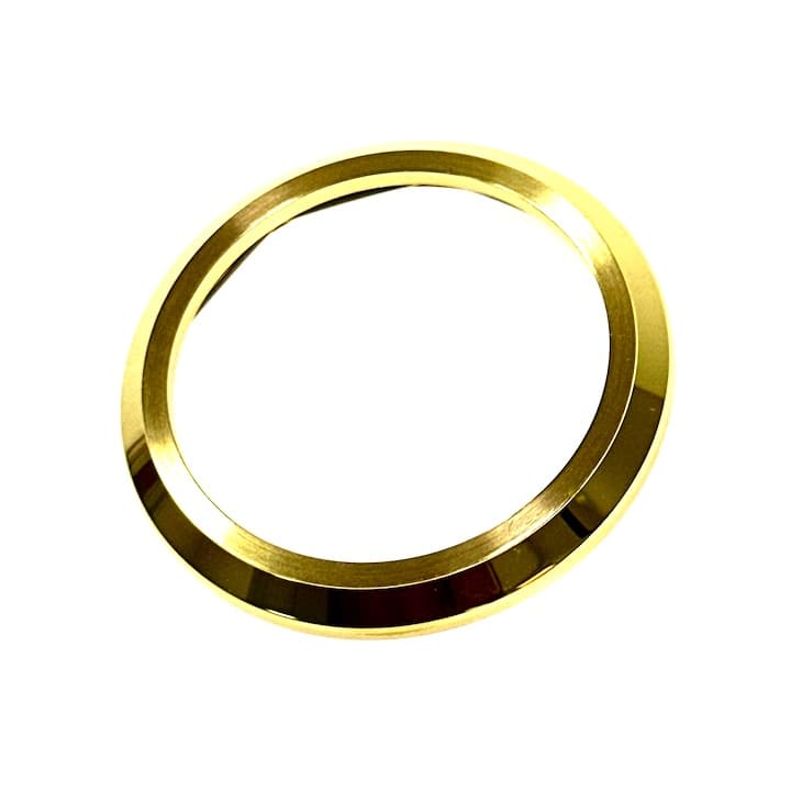 Blank bezel for Vostok Amphibia watches with spring, gilded, polished/brushed (17k-5/3) - 2