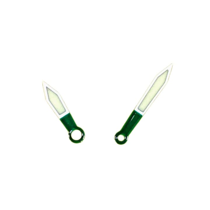 Grün - weiße Zeiger VOSTOK AMPHIBIA KOMANDIRSKIE (PAAR93) - 1