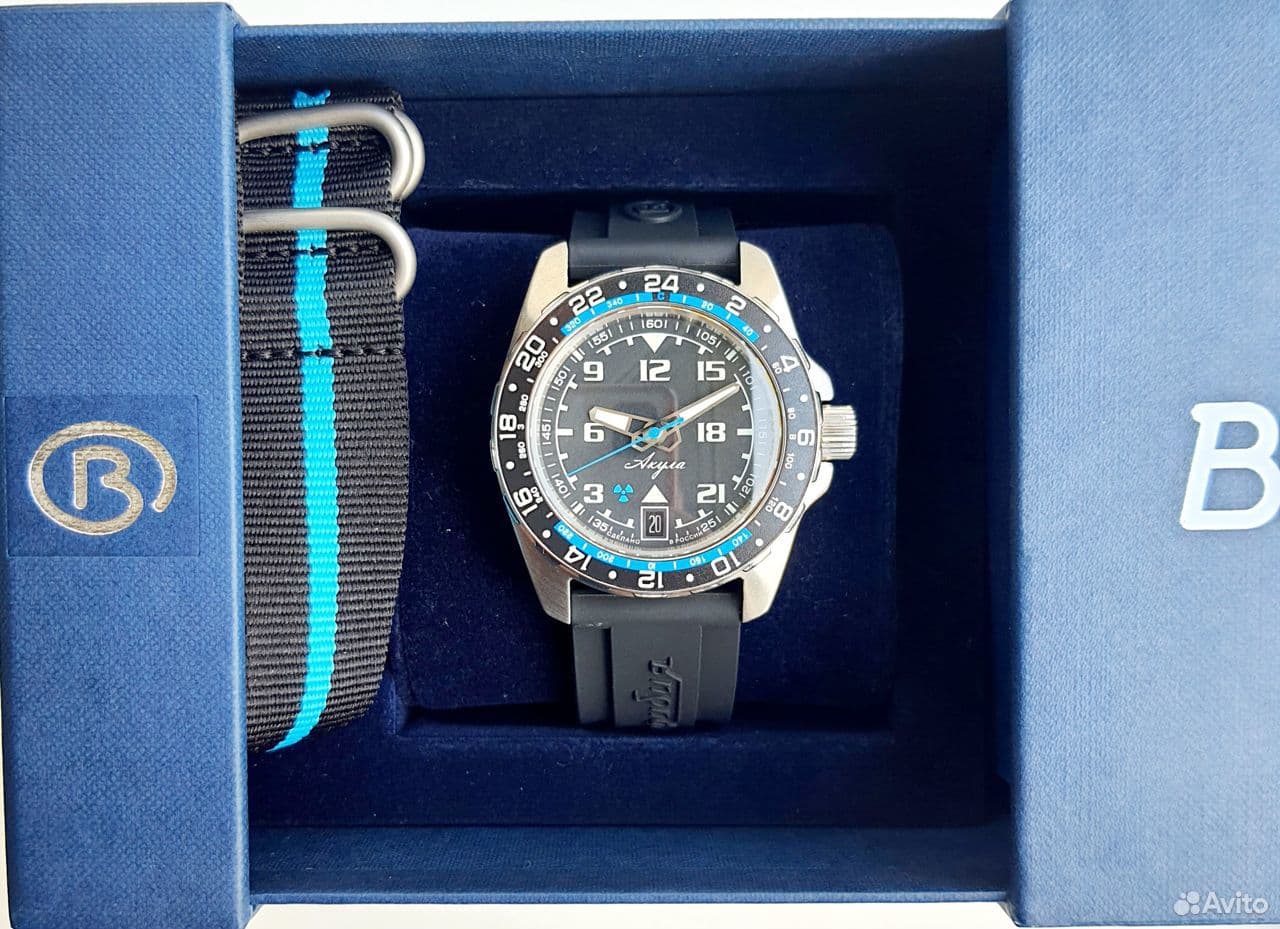 VOSTOK AMPHIBIA Submarine AKULA Sapphire (88039B) - 2