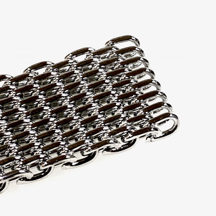 22mm, shark mesh bracelet, stainless steel bracelet for AMPHIBIA and KOMANDIRSKIE watches (ST22-08) - 4
