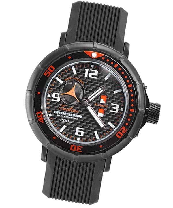VOSTOK AMFIBIA TURBINA, Day & Night Index, carbon dial, PVD black (236489) - 1