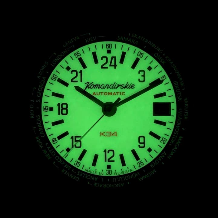 VOSTOK KOMANDIRSKIE K-34 24hr time (476965) - 3