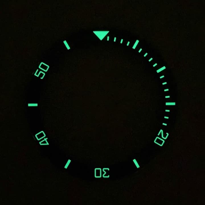 Crown - bezel ceramic VOSTOK AMPHIBIA KOMANDIRSKIE polished (LU-INS-49) - 3