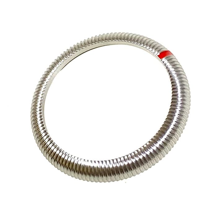 Fluted Swiss Chrono bezel brushed VOSTOK AMPHIBIA KOMANDIRSKIE with spring (LU-MAS-19) - 2