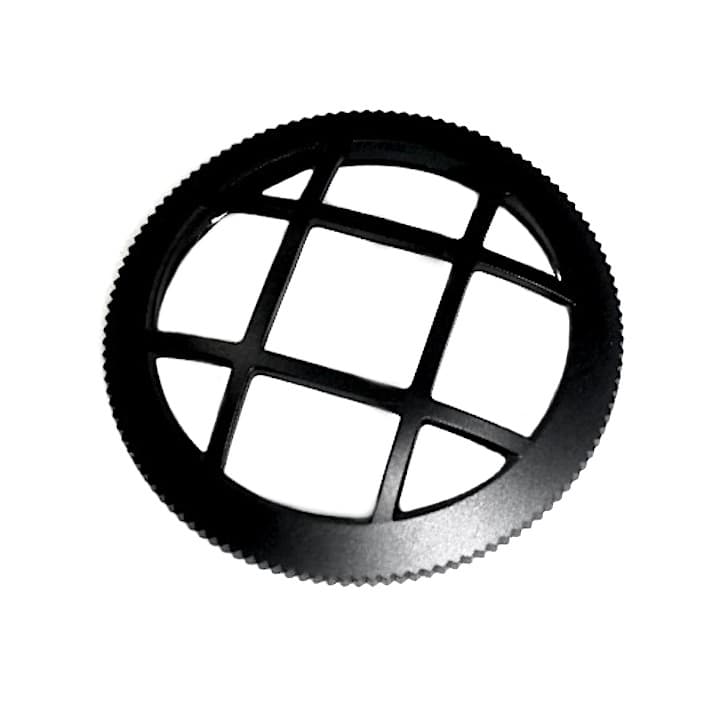 Lünette mit Schutzgitter VOSTOK AMPHIBIA KOMANDIRSKIE mit Feder, schwarz PVD (LU-MAS-55) - 2