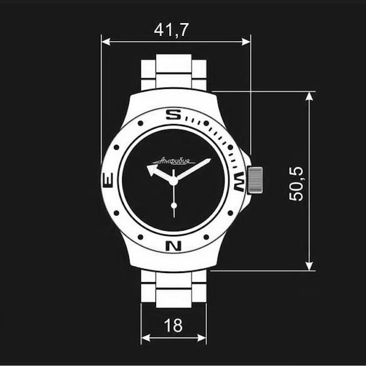 Case VOSTOK 060 matt finished, polished bezel (060ksb / 2) - 4