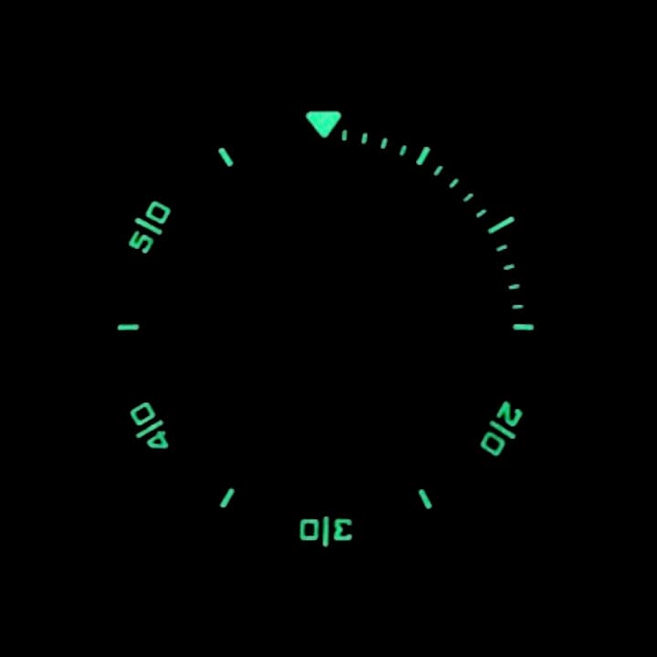 3D Lünette VOSTOK AMPHIBIA KOMANDIRSKIE, schwarz PVD mit Feder (LU-MAS-23) - 3