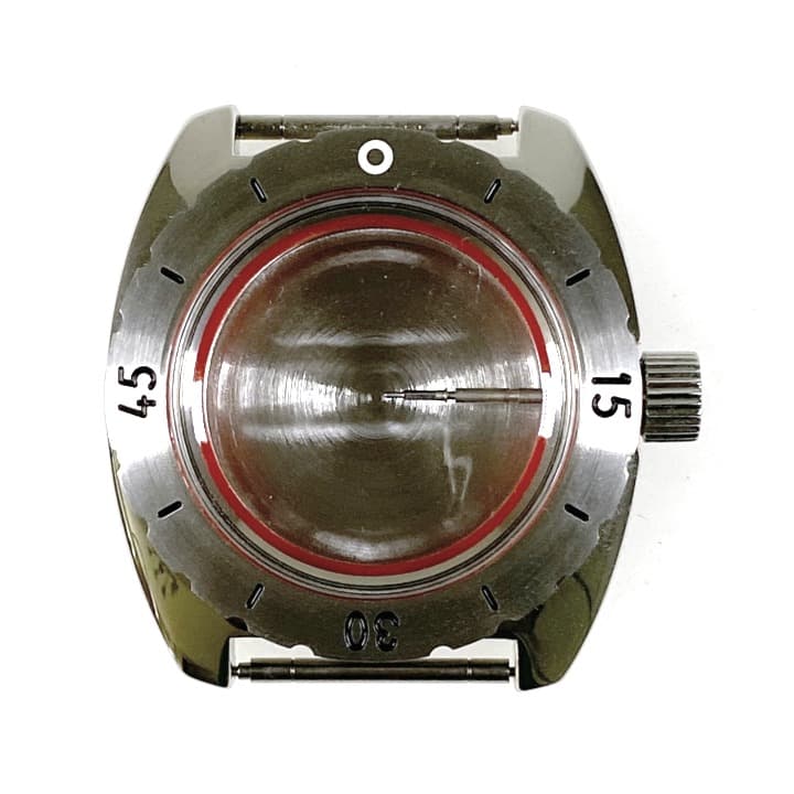 Gehäuse VOSTOK 150, poliert mit gebürsteter Lünette (150ksb / 1)
