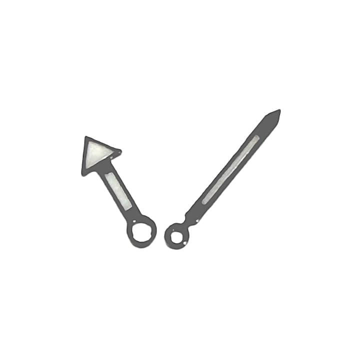 Silberne Zeiger VOSTOK AMPHIBIA, blau nachleuchtend (PAAR01-2) - 1