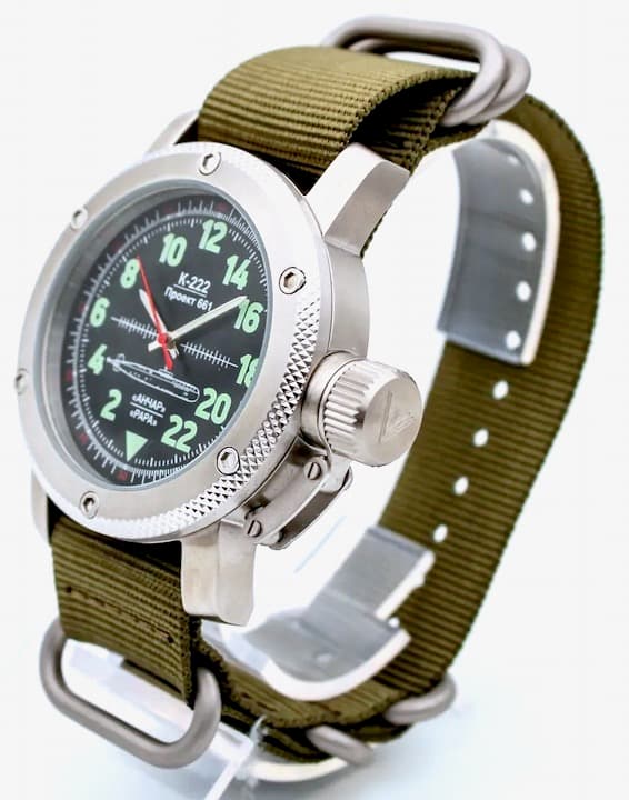 TRIUMPH SUBMARINE ANCHAR, 24hr time, SAPPHIRE glass (1034.21) - 2