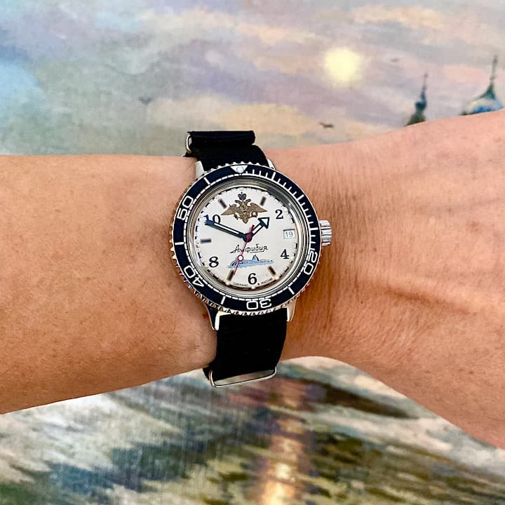 VOSTOK AMPHIBIA NAVY (420392 S2) - 2