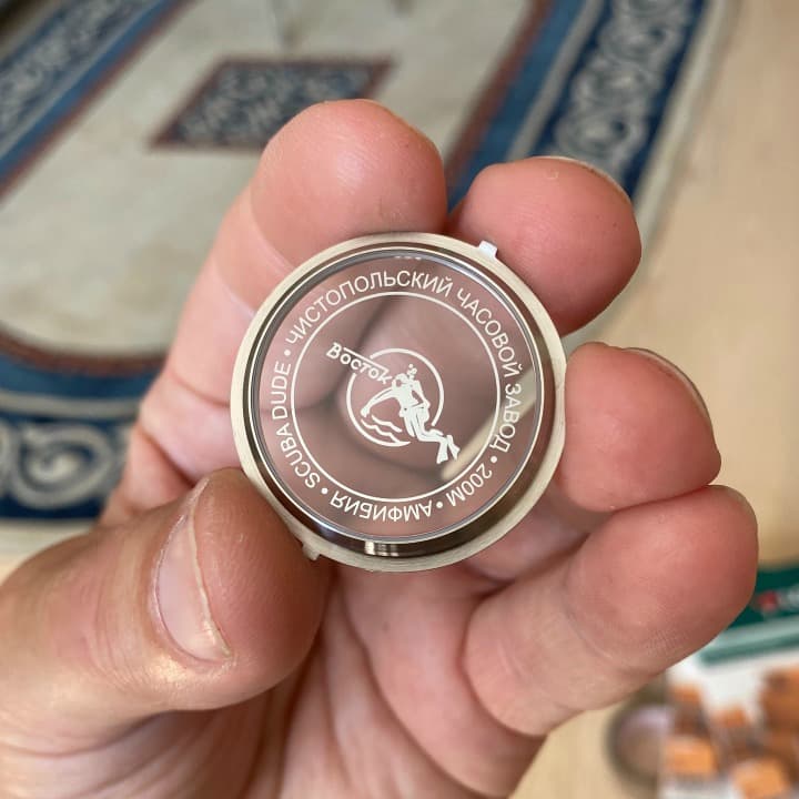 Glasboden SCUBA DUDE (groß) VOSTOK AMPHIBIA KOMANDIRSKIE (GB-2) - 3