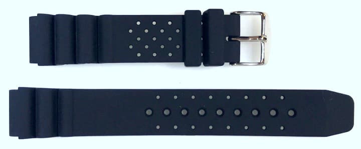 18mm VOSTOK Armband XL, Polyurethan, schwarz (PUS01-18mm)