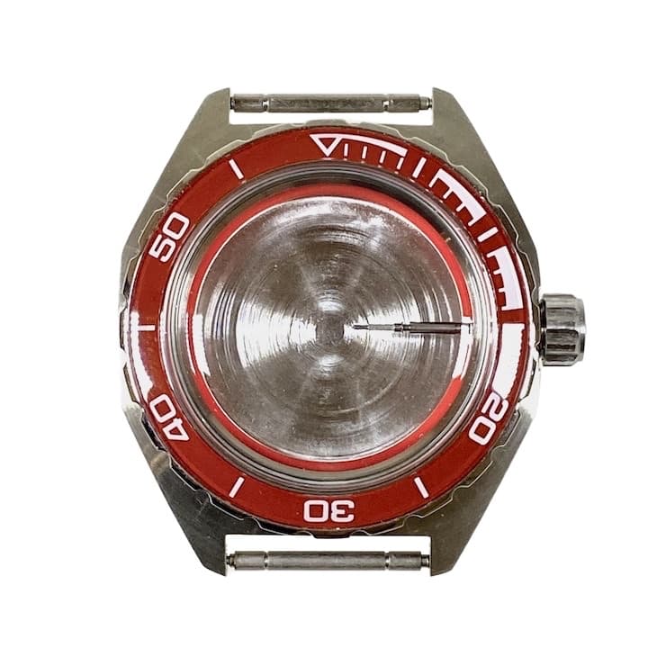 Gehäuse VOSTOK 650 Lünette mit rotem Insert (650ksb / 7) - 1