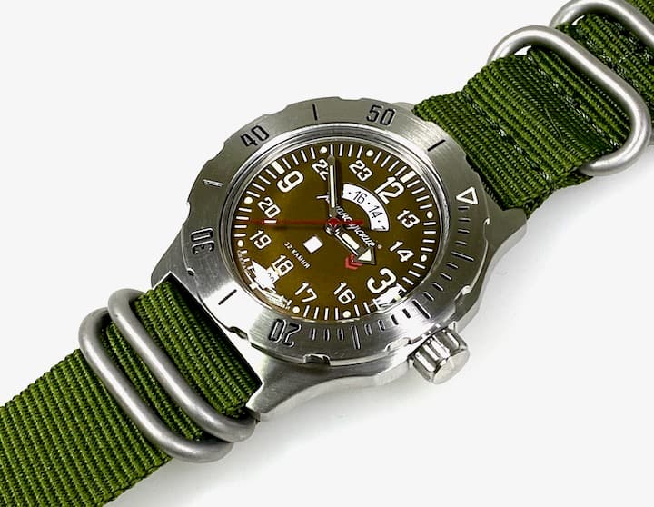 VOSTOK KOMANDIRSKIE add. 24hr indication und Day&Night index (350754) - 4