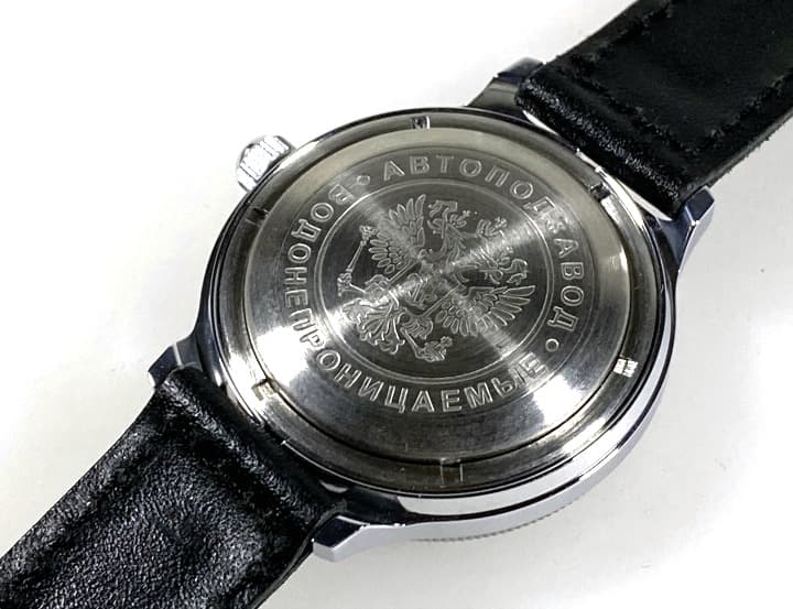 Special Russian automatic watch KOMANDIRSKIE "70th anniversary of Victory in WWII" by VOSTOK, 20m waterproof, chrome plated, ø40mm - 4