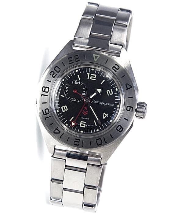 VOSTOK KOMANDIRSKIE mit zusätzlicher 24Std.-Zeit (650539)
