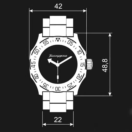 Gehäuse VOSTOK 350, gebürstet, (350ksb / 8) - 4