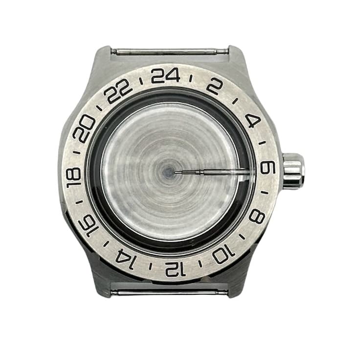 Gehäuse VOSTOK 350, gebürstet, 24-Std.-Lünette (350ksb / 9)