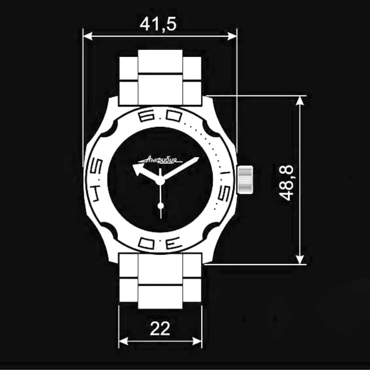 Gehäuse VOSTOK 100, poliert (100ksb / 4) - 2