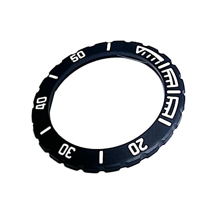 Lünette VOSTOK KOMANDIRSKIE mit Feder, schwarz PVD, SuperLumiNova (65k-2/2) - 2