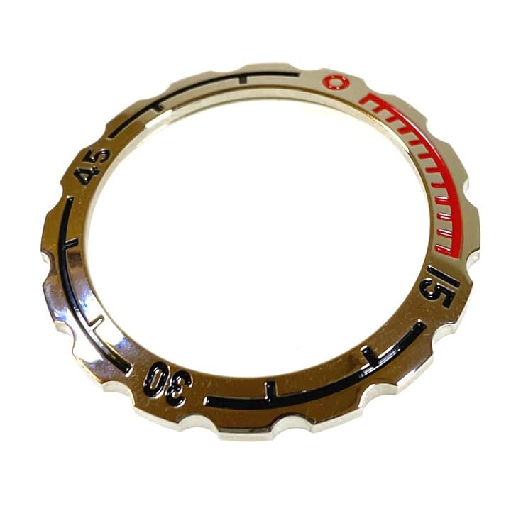 Bezel VOSTOK AMPHIBIA with spring, polished (09k-1) - 2