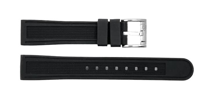 18mm VOSTOK Armband, Silikon, schwarz (PUS07-18mm)