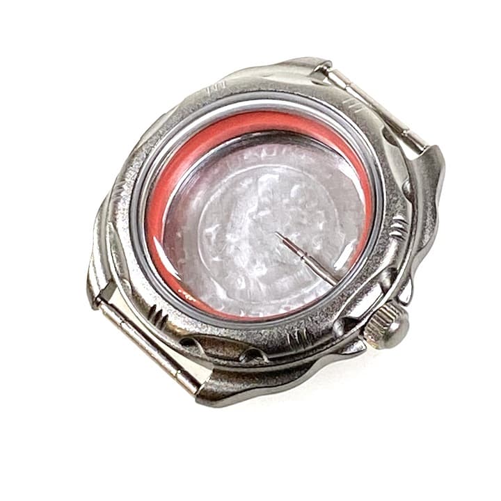 Gehäuse 216 für VOSTOK KOMANDIRSKIE Handaufzugsuhren, Titancarbonitrid beschichtet, komplett 216ksb - 2