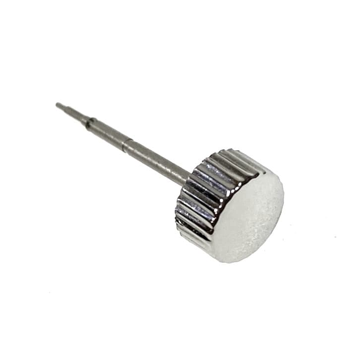 Aufzugskrone mit Aufzugswelle für Gehäuse 020, 030, 090, 100, 110, 150, 160, 170, 350, 670, 650, poliert (42ku3/2)