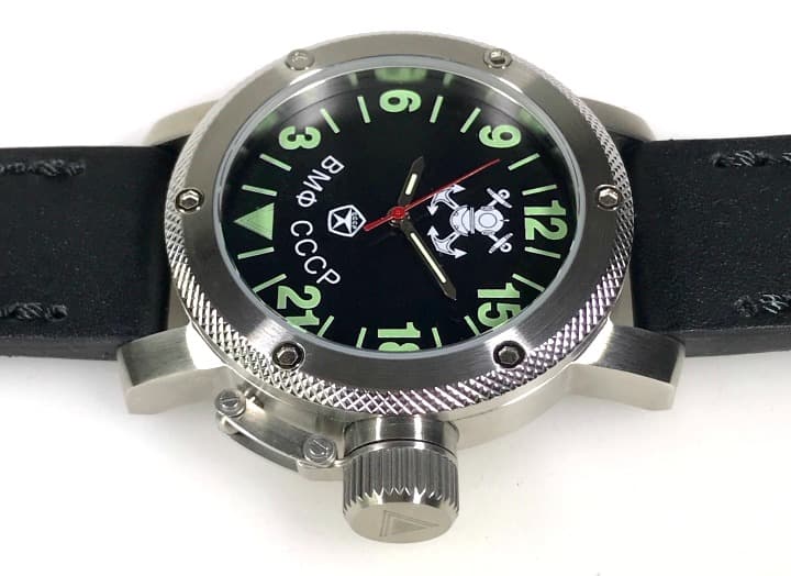 "RUSSIAN NAVY" - 24-hour automatic watch from TRIUMPH with VOSTOK movement, stainless steel, ø47mm - 4