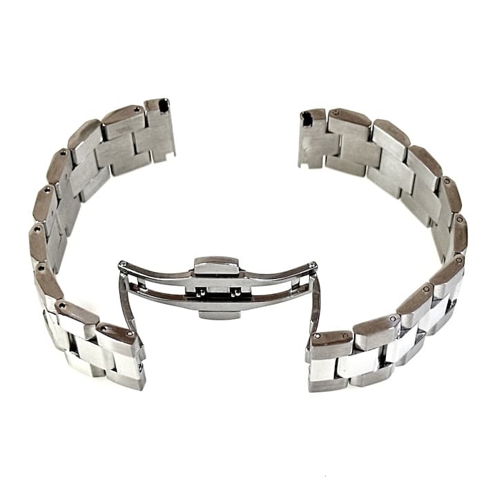 20mm VOSTOK solid stainless steel bracelet width butterfly clasp (ST20-08) - 2