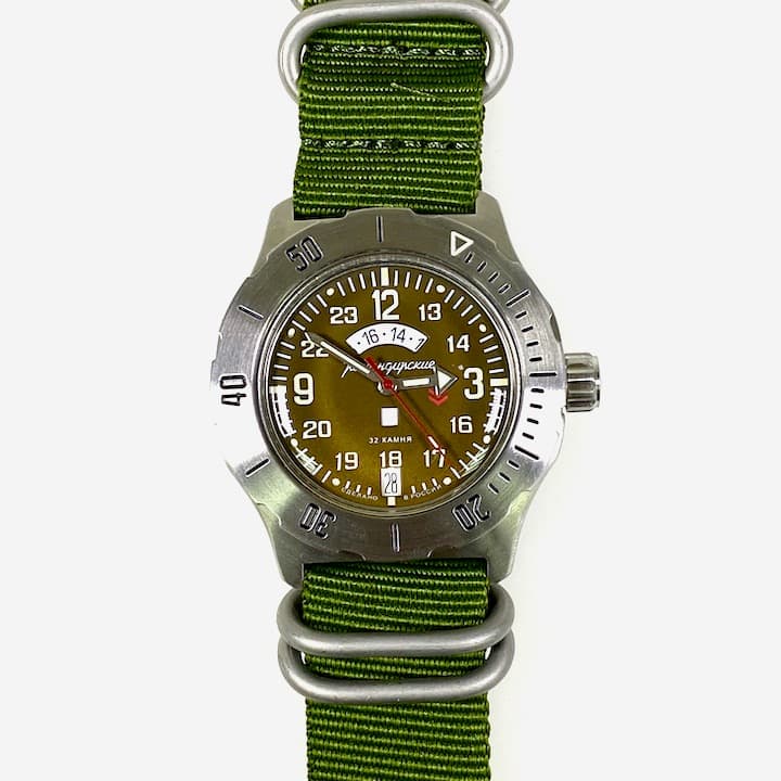 VOSTOK KOMANDIRSKIE add. 24hr indication und Day&Night index (350754) - 2